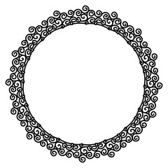 Classic vintage design with black circle frame. Perfect for photos, icons, logos, banners, greeting cards, websites, advertisements