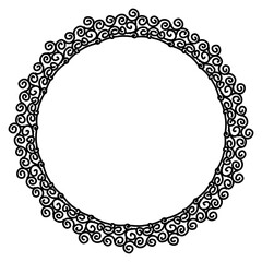 Classic vintage design with black circle frame. Perfect for photos, icons, logos, banners, greeting cards, websites, advertisements