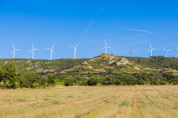 Parc d'éoliennes en Occitanie