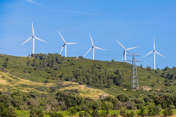 Parc d'éoliennes en Occitanie
