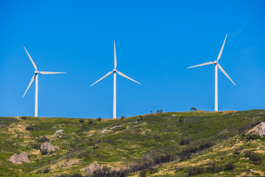 Parc d'&eacute;oliennes en Occitanie