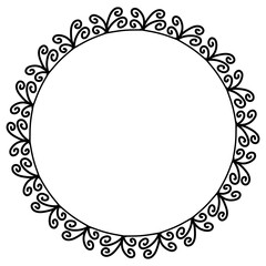 Classic vintage design with black circle frame. Perfect for photos, icons, logos, banners, greeting cards, websites, advertisements