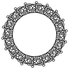 Classic vintage design with black circle frame. Perfect for photos, icons, logos, banners, greeting cards, websites, advertisements