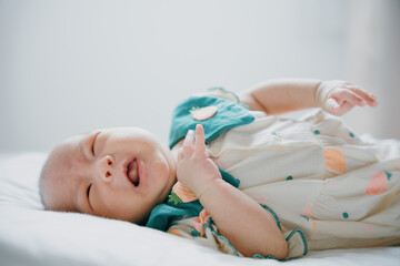 1-month-old Asian newborn girl