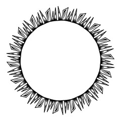 Classic vintage design with black circle frame. Perfect for photos, icons, logos, banners, greeting cards, websites, advertisements