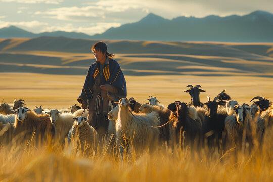  Nomad herders life in rural Mongolia