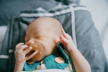 1-month-old Asian newborn girl