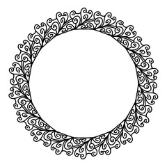 Classic vintage design with black circle frame. Perfect for photos, icons, logos, banners, greeting cards, websites, advertisements