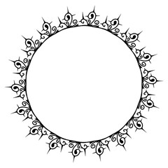 Classic vintage design with black circle frame. Perfect for photos, icons, logos, banners, greeting cards, websites, advertisements