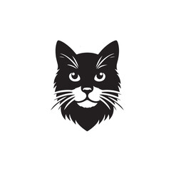 black cat with heart