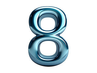 3d number eight