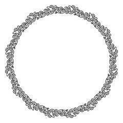 Classic vintage design with black circle frame. Perfect for photos, icons, logos, banners, greeting cards, websites, advertisements