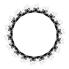 Classic vintage design with black circle frame. Perfect for photos, icons, logos, banners, greeting cards, websites, advertisements