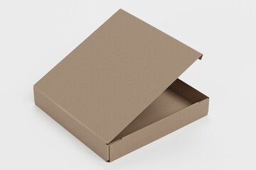 Realistic 3D Render of Pizza Box