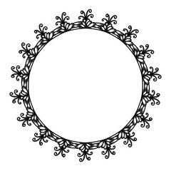 Classic vintage design with black circle frame. Perfect for photos, icons, logos, banners, greeting cards, websites, advertisements