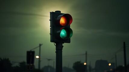 Green Light for Progress, A traffic light with the green light illuminated.