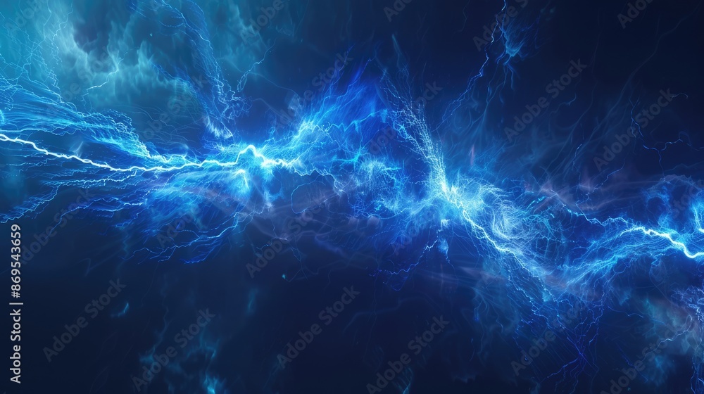 Poster 3d lightning. dark and abstract sparkling thunderbolt effect
