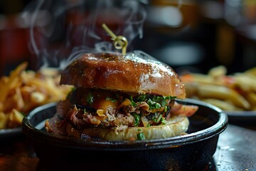 Greasy pork sandwich