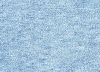Stone washed light blue denim fabric texture background