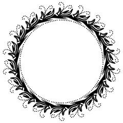 Classic vintage design with black circle frame. Perfect for photos, icons, logos, banners, greeting cards, websites, advertisements