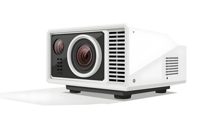 Modern Minimalist Projector for Classroom Presentations and Office Meetings