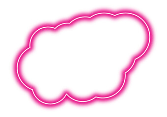 Cloud Neon Sign SVG