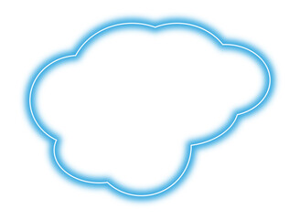 Cloud Neon Sign SVG