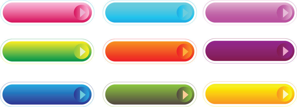 menu botton for web design