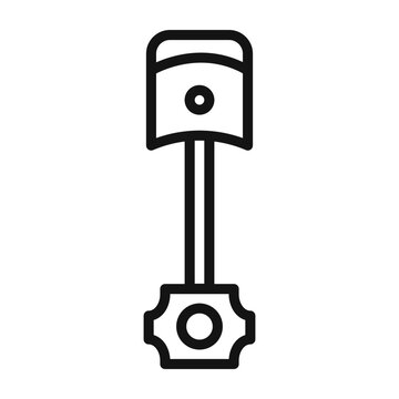 recommend clip art: piston icon Black line art vector