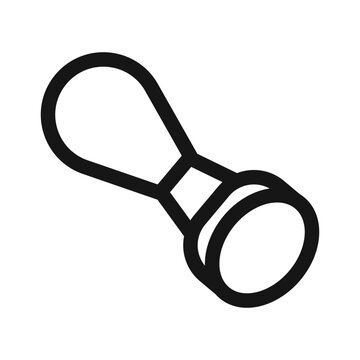 recommend clip art: stamp icon Black line art vector