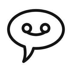 Obraz premium Voicemail icon (2) Black line art vector