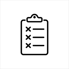 Clipboard icon. Task done. Signed approved document icon. Project completed. Vector illustration isolated on white background