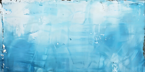 Fototapeta premium a blue background with a very rough texture. Light blue background texture, for posters, banners, and digital backgrounds. Dark blue border, old grunge texture, abstract light blue paper, old painted 
