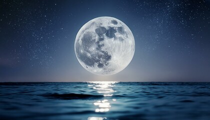 moon over the sea