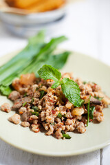 Spicy minced pork salad (Larb Moo)