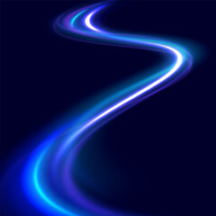 Neon color rays vector abstract background. Futuristic technological style. Abstract background with speed lines. Vector illustration. Futuristic. The light lines of the road are blue png