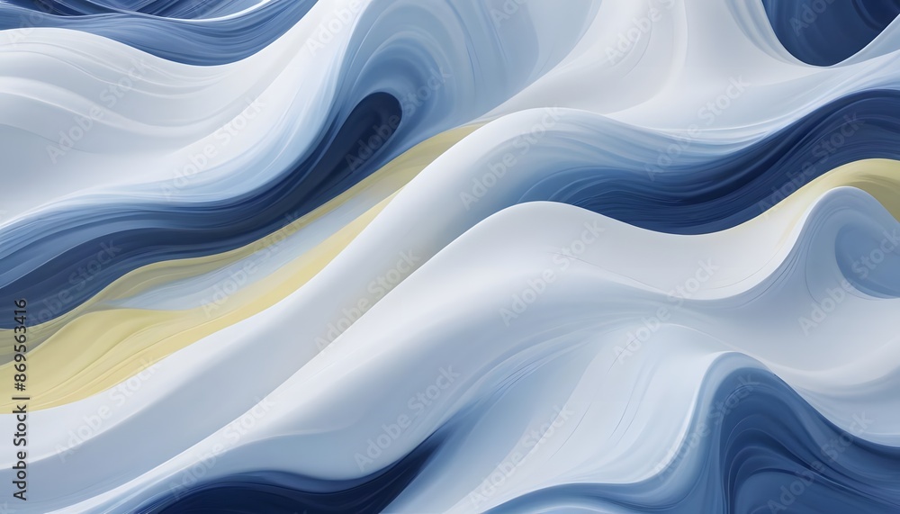 Poster a minimalist background featuring a soft gradient from light blue to white, with subtle abstract sha
