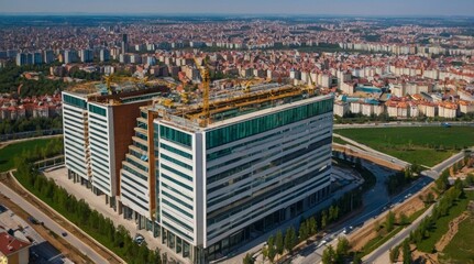 Obraz premium MoscauConstruction busines center Moscaucity