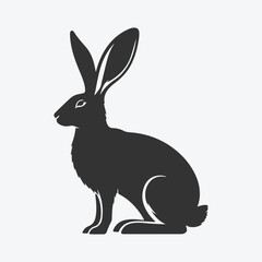 Fototapeta premium Majestic Hare Silhouette, Ideal for Artistic and Design Endeavors