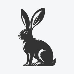 Fototapeta premium Majestic Hare Silhouette, Ideal for Artistic and Design Endeavors