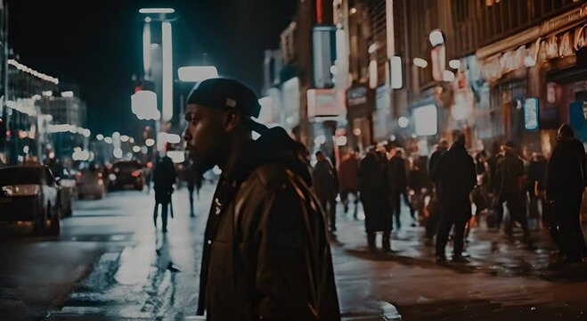 Black rapper with jewelry.