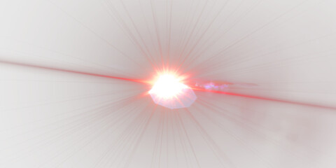 Glow effect. Star sparkles on a transparent background. Light Effects,  lens flares, Sun flash with...