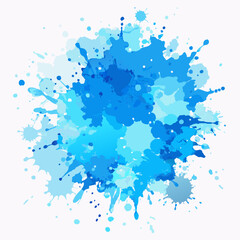 Light Blue watercolor splash background (8)