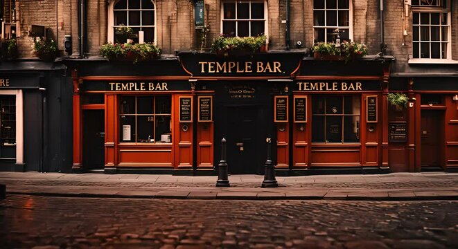 Streets of Temple Bar, Dublin.