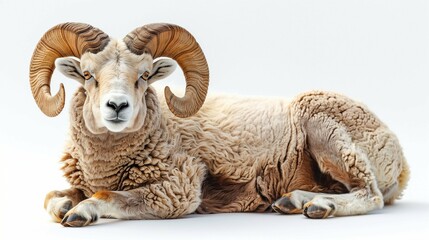 Obraz premium ram isolated on white