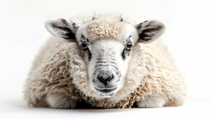 sheep isolated on white