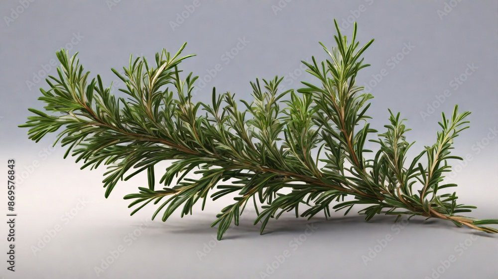 Poster rosemary branch isolated on transparent background