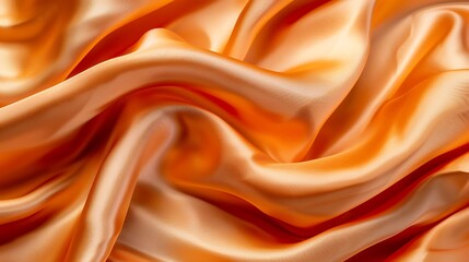 Obraz premium Orange Satin Fabric Texture