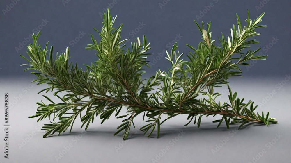Poster rosemary branch isolated on transparent background