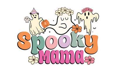 Spooky Mama PNG Design